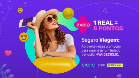 Segue valendo! Ganhe 8 pontos Livelo por real gasto + 70% de desconto em Seguro Viagem