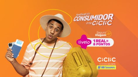 Semana do consumidor! Ganhe 8 pontos Livelo por real gasto no Seguro Viagem da Ciclic