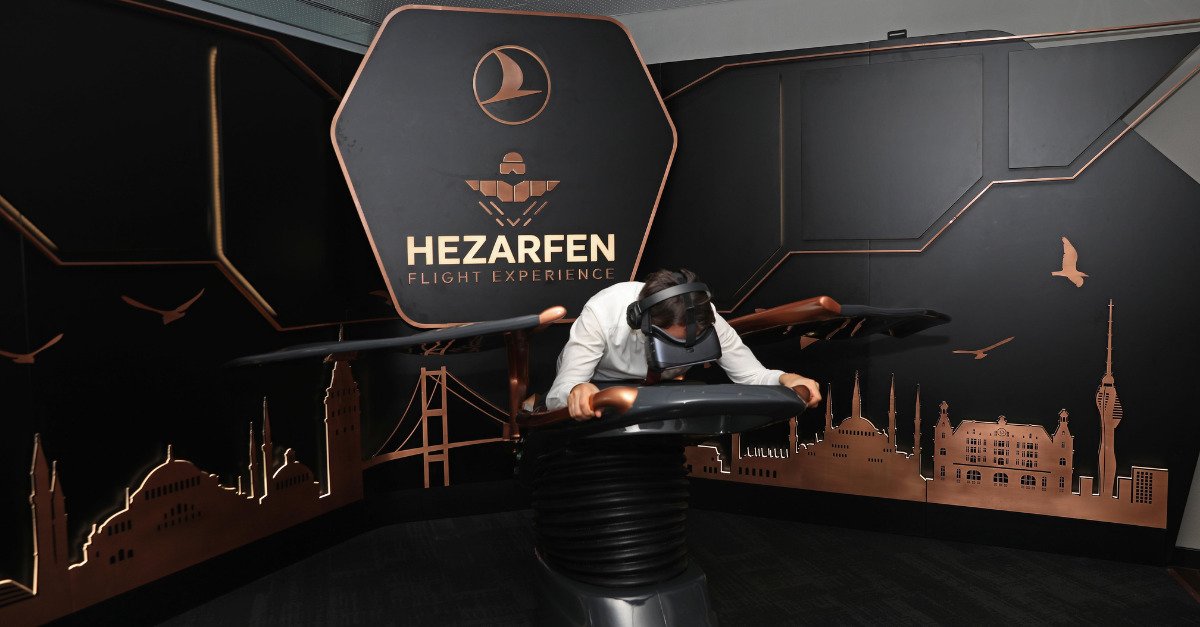 Turkish Airlines abre un espacio de recreación con gafas de realidad virtual en el salón de Estambul