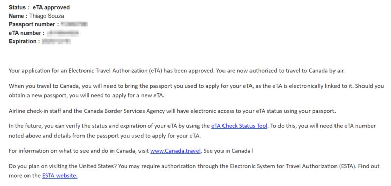 Como emitir a Autorização Eletrônica de Viagem para entrar no Canadá ...