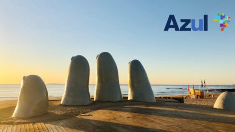 Azul tem voos para o Uruguai a partir de 10.000 pontos + taxas