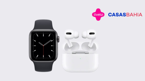 Só hoje! Livelo oferece 6 pontos por real gasto em AirPods e Apple Watch na Casas Bahia