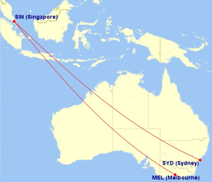 rotas primeira classe singapore airlines