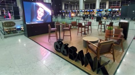 C6 Bank monta estande no T3 de Guarulhos para promover a Conta Global do banco