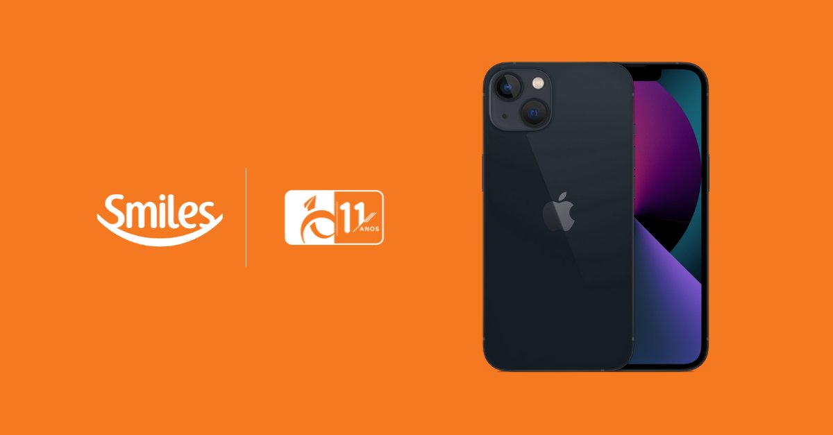 Smiles iPhone 13 milhas