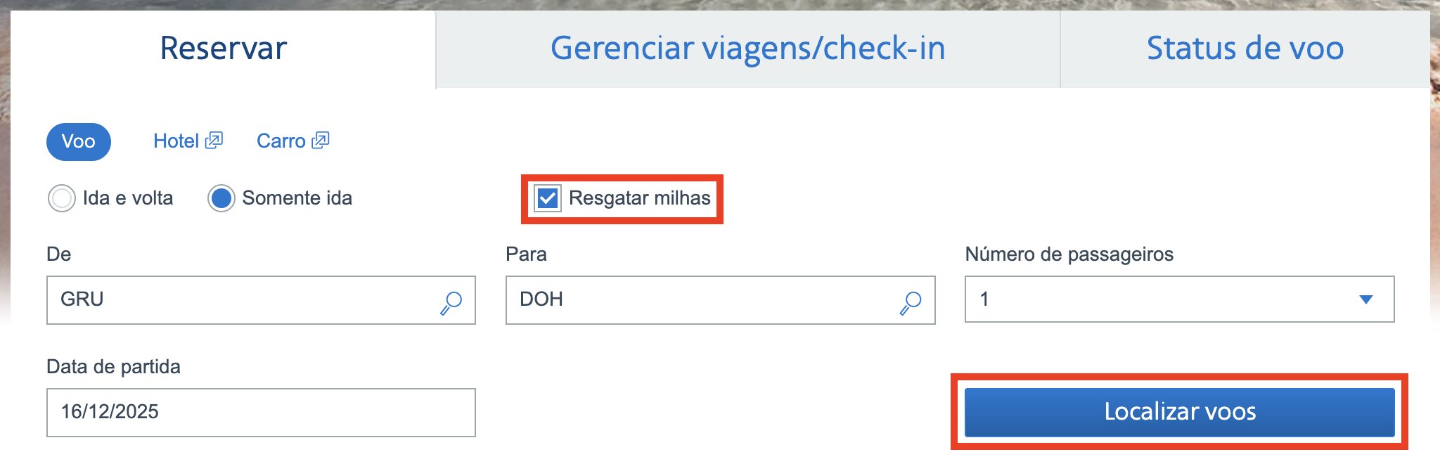 Qatar pontos LATAM Pass