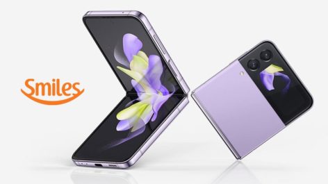 Smiles oferece até 10 milhas por real gasto no Samsung Z Flip4