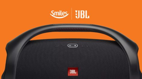 Só hoje! Ganhe até 10 milhas por real gasto na compra da JBL Boombox 2 e demais equipamentos de som no Shopping Smiles