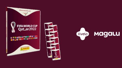 Livelo oferece 8 pontos por real gasto na compra do álbum da Copa, pacote de figurinhas e livros no Magalu