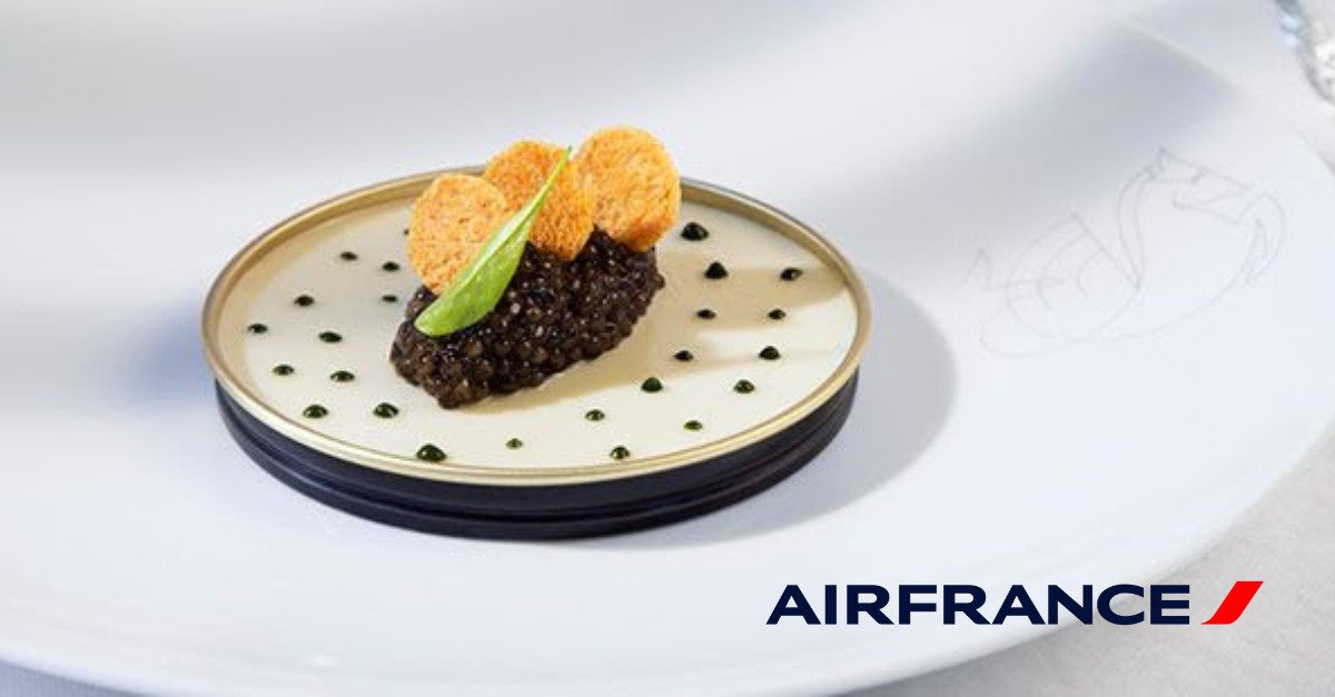 Air France menu