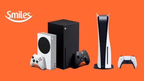 Muito bom! Ganhe até 13 milhas por real gasto na compra de consoles da nova geração no Shopping Smiles