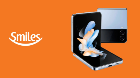 Excelente! Ganhe até 22 milhas no Samsung Galaxy Z Flip4 e Z Fold4 vendido pela Magalu no Shopping Smiles