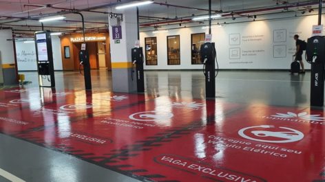 Aeroporto do Galeão ganha carregadores de carros elétricos