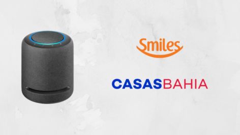 Ganhe até 7 milhas por real gasto na compra de uma Smart Speaker Alexa no Shopping Smiles