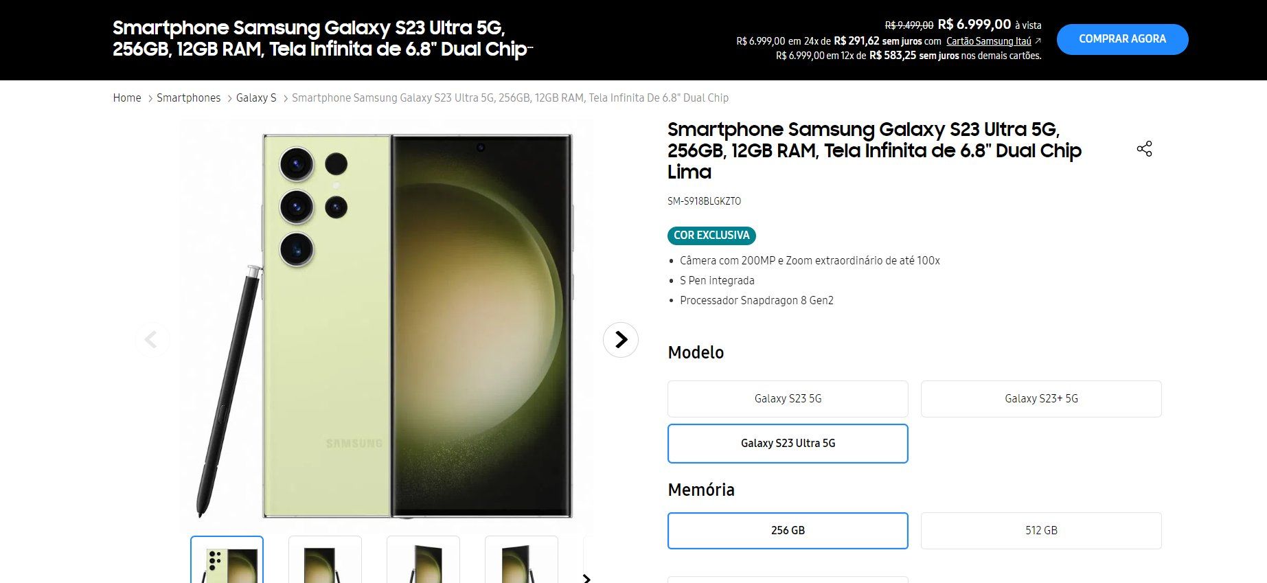 produto samsung