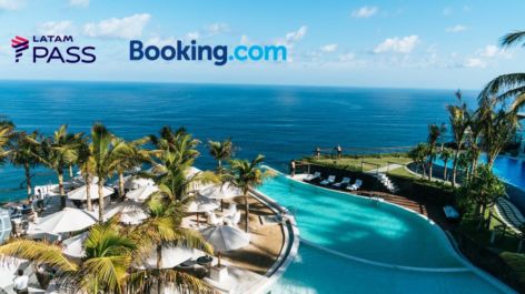 LATAM Pass oferece 18 pontos por dólar gasto em reservas de hospedagem no Booking