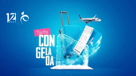 Últimas horas! TudoAzul oferece 50% de desconto na Tarifa Congelada para voos nacionais e internacionais