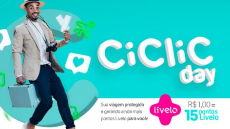 Só hoje! Ganhe até 15 pontos Livelo por real gasto nos Seguros da Ciclic