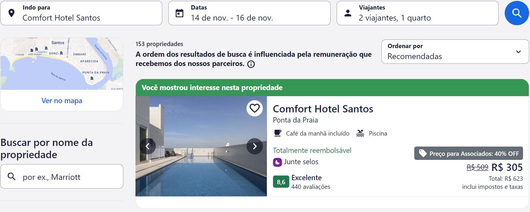 Hotéis litoral paulista