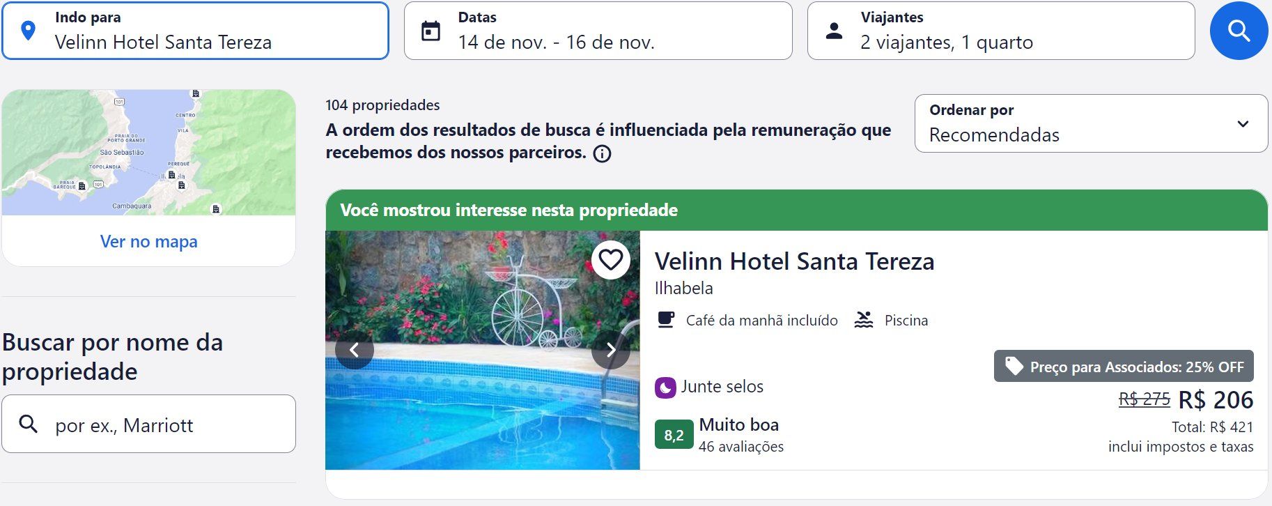 Hotéis litoral paulista
