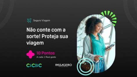 Ganhe 10 pontos Livelo por real gasto no Seguro Viagem da Ciclic