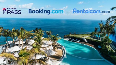 Somente hoje! LATAM Pass oferece 16 pontos por dólar gasto em Booking e Rentalcars