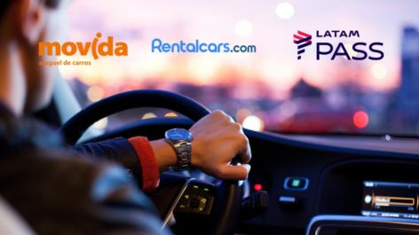 LATAM Pass oferece 20 pontos por real gasto no aluguel de veículos na Movida e 18 pontos por dólar na Rentalcars