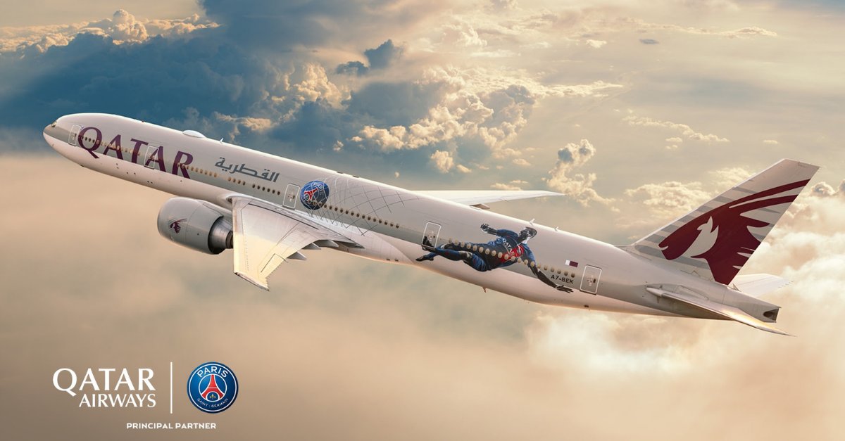 qatar avião psg