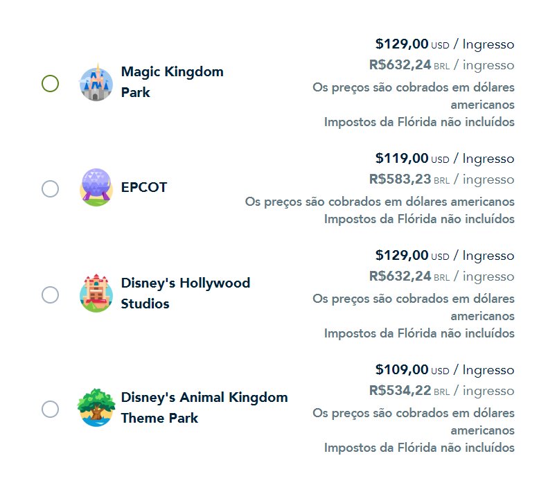 ingresso barato disney