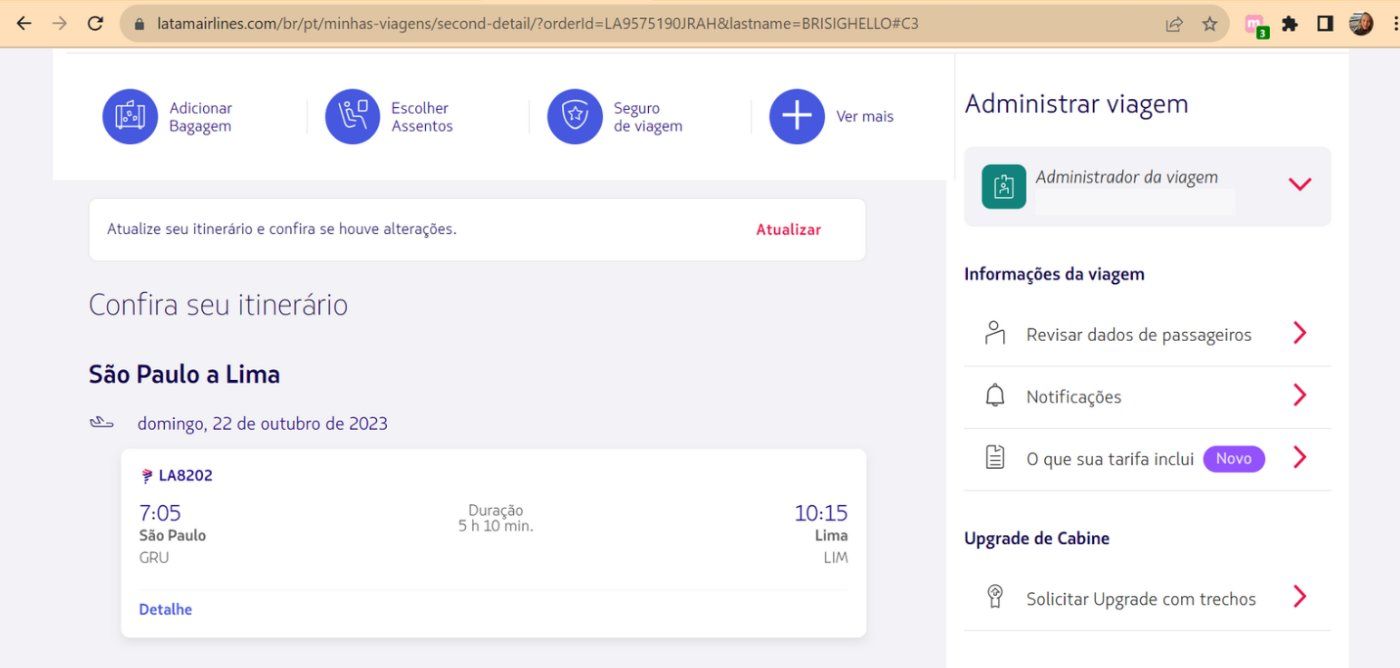 solicitar upgrade latam