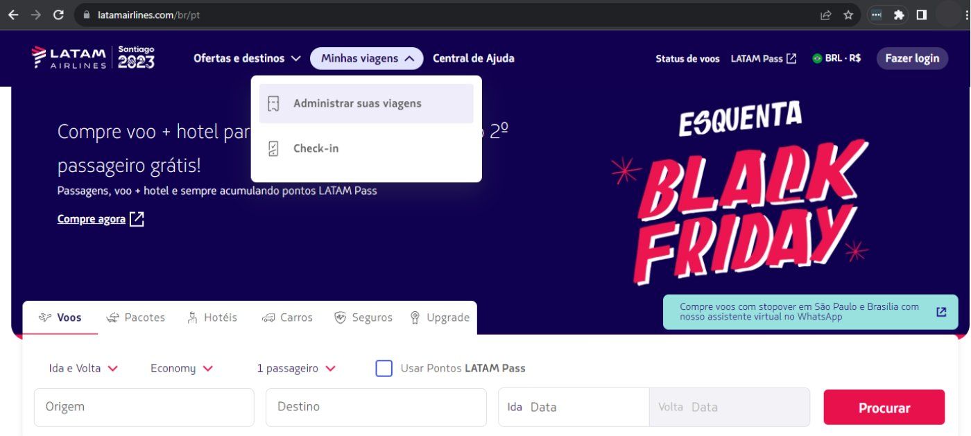 solicitar upgrade latam
