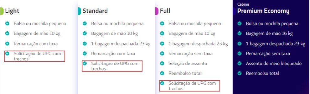solicitar upgrade latam