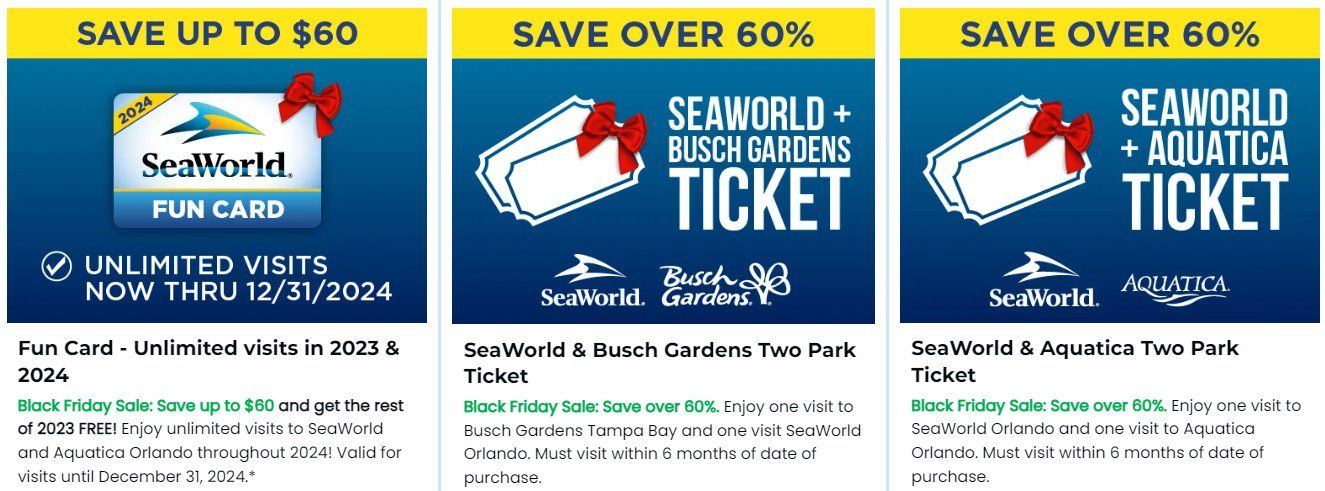sea world black friday oferta ingressos orlando