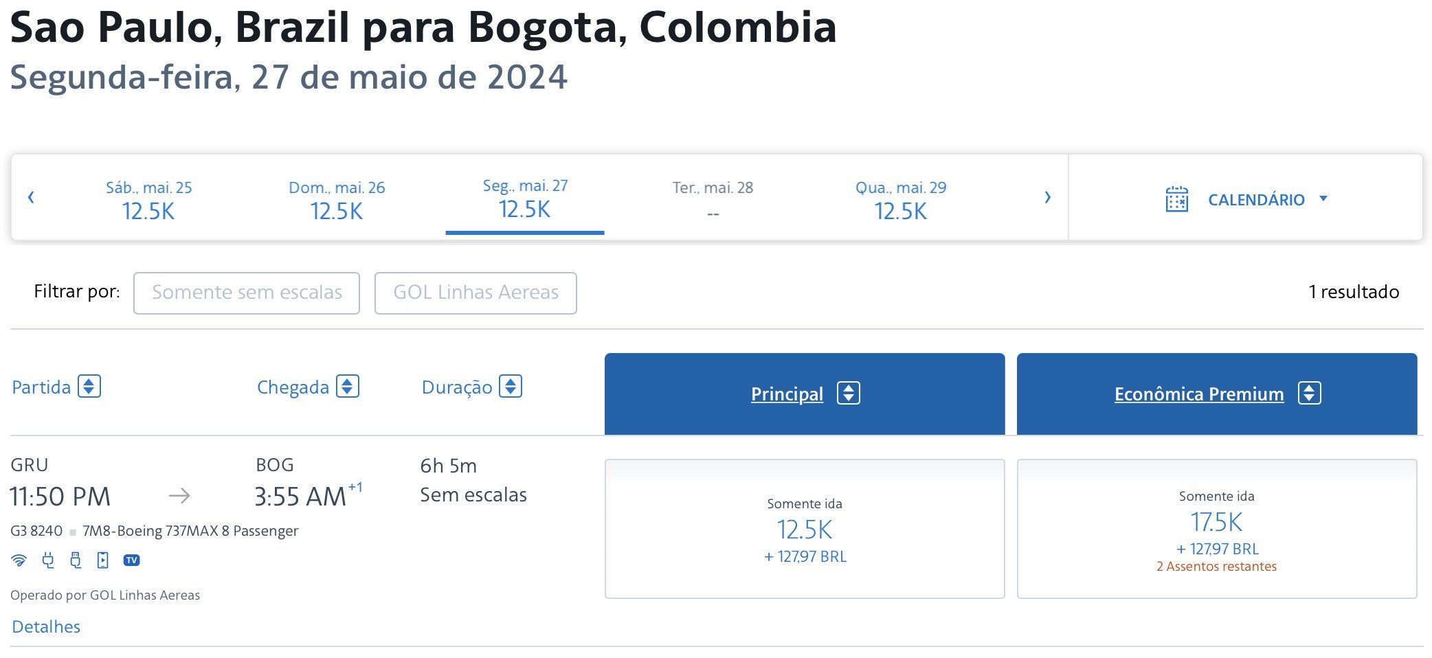 aadvantage voos GOL