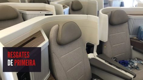 Resgates de Primeira - Passagem em Classe Executiva de Brasília para Lisboa com pontos TudoAzul