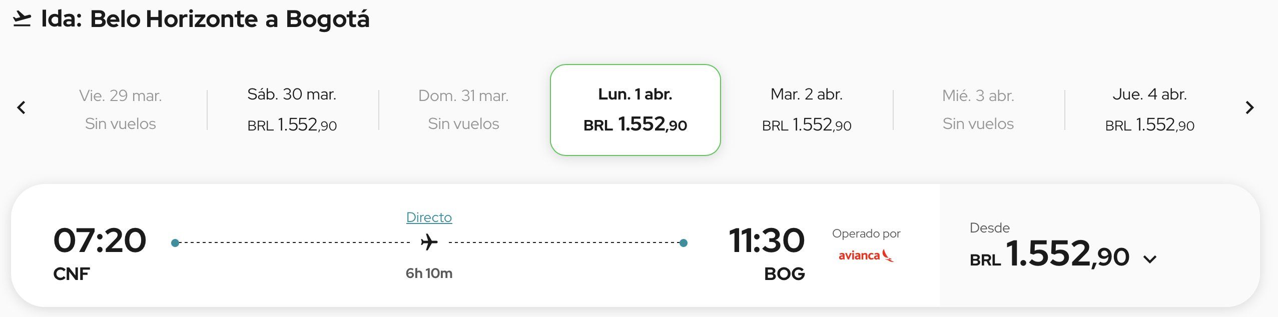 avianca Rio de Janeiro Belo Horizonte