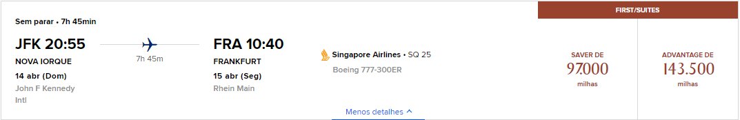 primeira KrisFlyer