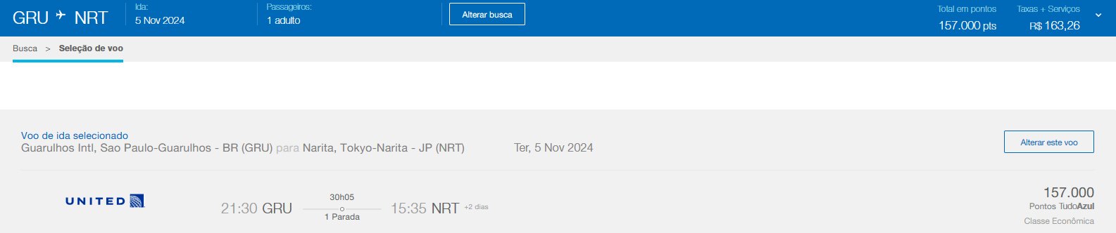 milhas japão