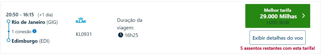 milhas reino unido