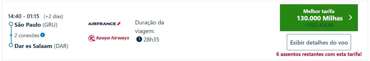 milhas Tanzânia