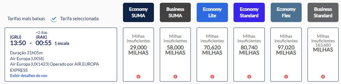 milhas marrocos