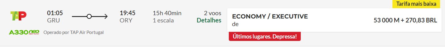 milhas França