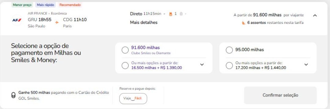 milhas França