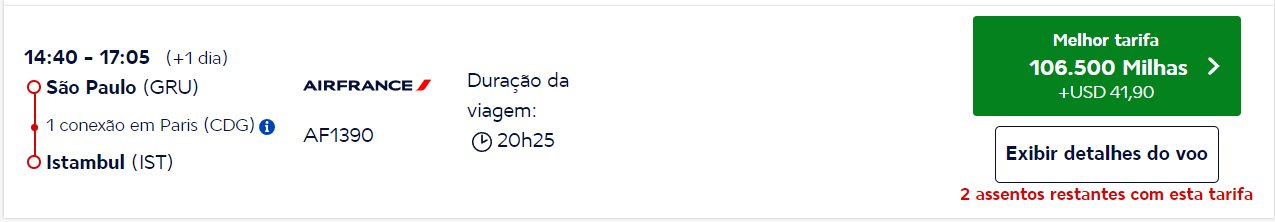 Turquia milhas