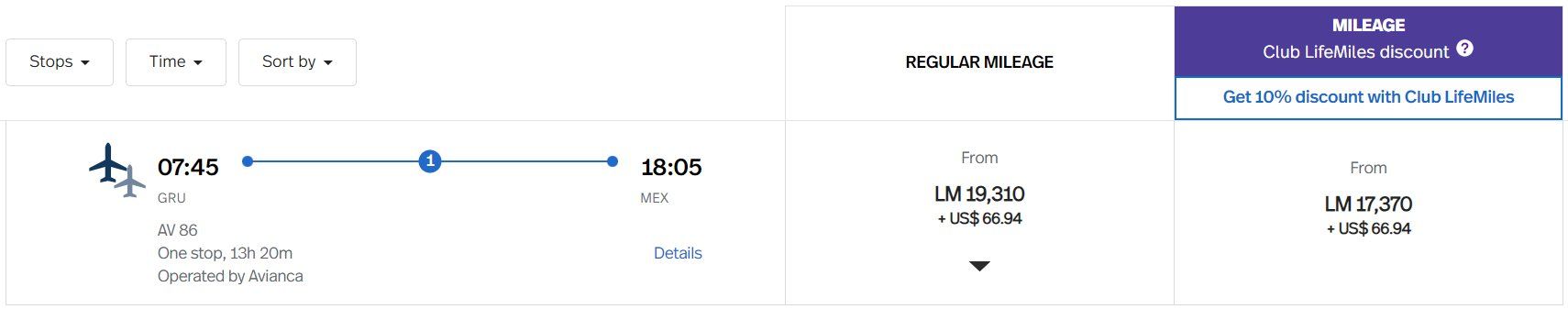 México milhas