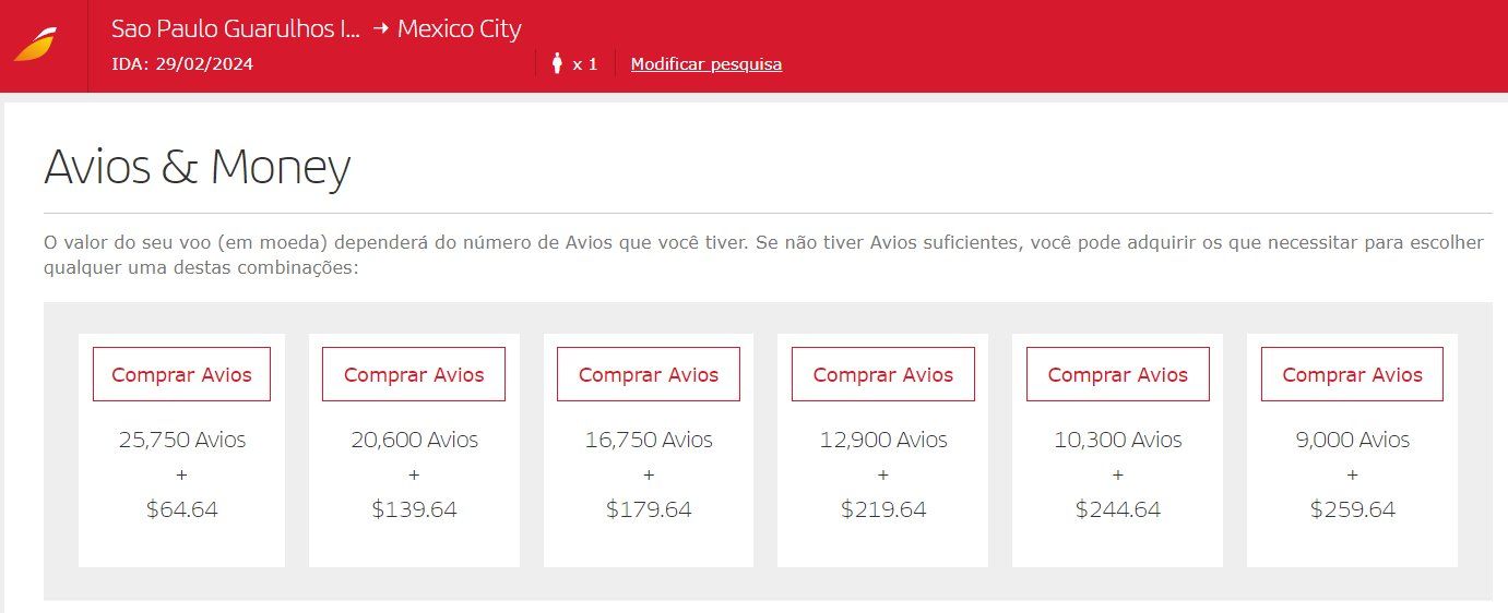 México milhas