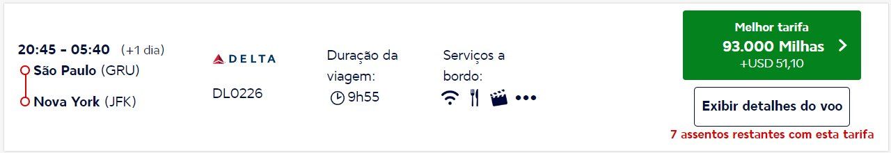milhas estados unidos