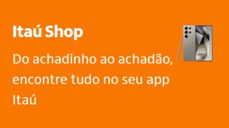 Itaú oferece Samsung Galaxy S24 de 256GB por R$ 5.399 no Itaú Shop em até 12x sem juros