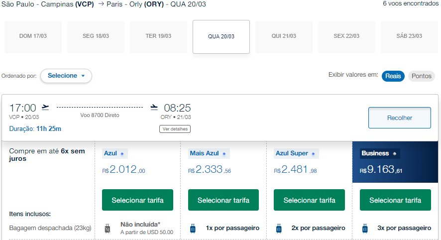 Cartão Azul Infinite