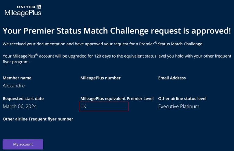 status match united